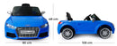 Macchina Elettrica per Bambini 12V con Licenza Audi TT S Roadster Blu