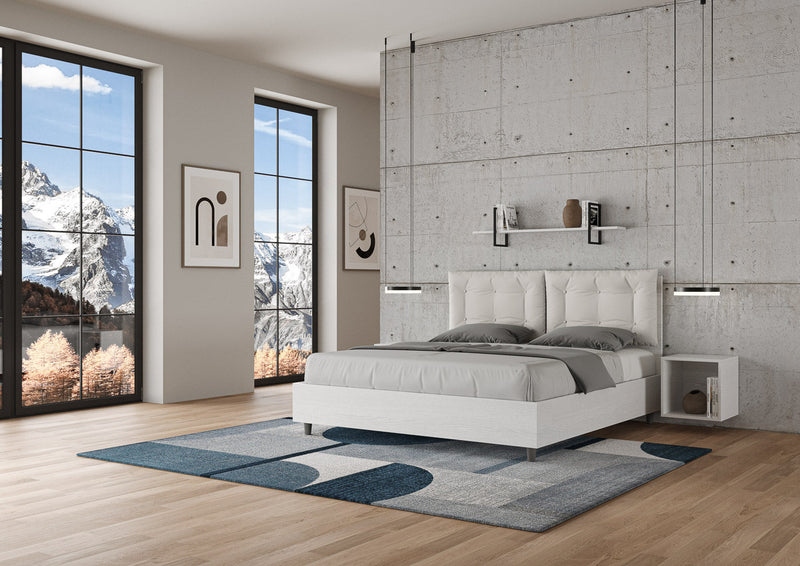 Letto Matrimoniale Annalisa Egos Bianco Varie Misure