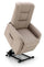 Fauteuil Releveur Electrique 1 Moteur en Simili Cuir Gris Tourterelle