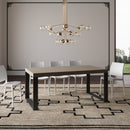 Tavolo Allungabile 180-440x90x77 cm Tecno Tortora Telaio Antracite 