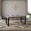 Tavolo Allungabile 200-304x90x77 cm Tecno Premium Tortora Telaio Antracite 