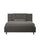 Lit double Appia gris différentes tailles