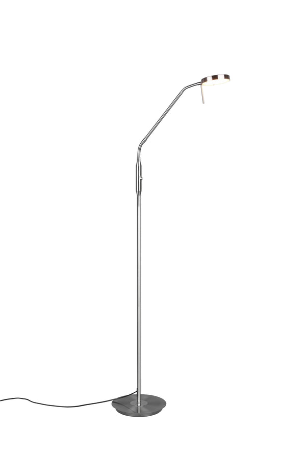 sconto Lampadaire LED d'intérieur en Métal Nickel Mat