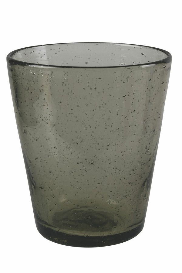 acquista Lot de 6 Verres à Eau en Pâte de Verre 250 ml Villa d'Este Home Tivoli Fumè Cancun Satin