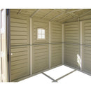 Casetta Box da Giardino 325x319x233 cm in PVC Avorio/Marrone