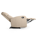 Poltrona Relax Reclinabile Manuale 75x65x101 cm in Tessuto Beige