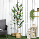 Pianta Artificiale Ulivo H180 cm con Vaso Verde