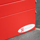 Cassetta Porta Attrezzi 51x21x41 cm in Acciaio Rossa