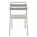 Sedia Bristol Impilabile 51x52x81 h cm in Acciaio Tortora