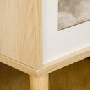 Cuccia per Gatti 40x40x50 cm in Legno Rovere