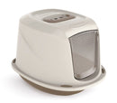 Toilette Chiusa per Gatti Galaxy 45x36x31,5 cm con Filtro ai Carboni Attivi Beige