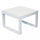 Table Basse Cuba 45x45x32 h cm en Aluminium Blanc
