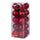 Lot de 20 Boules de Noël Ø6 cm en Plastique Rouge