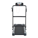 Tapis Roulant Elettrico Pieghevole Schermo LCD Velocità: 1-12Km/h con Tubi d'Acciaio Nero 146x69x125 cm 