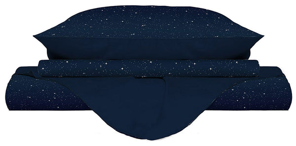 Housse de couette imprimée étoiles avec taies d'oreiller différentes tailles prezzo