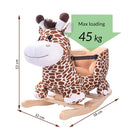 Giraffa a Dondolo Cavalcabile Peluche Giocattolo Bambini con Suono