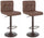 Lot de 2 tabourets de bar 42x51x92/113h cm Greyson Vintage Marron