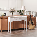 Consolle da Ingresso con 3 Cassetti 100x32x85 cm Bianco  