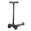 Monopattino 3 ruote Telescopico Max 70Kg Micro Maxi Deluxe Nero