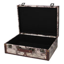 Set 3 Valigie in Similpelle mappamondo rettangolare