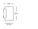 Applique da Esterno a LED 20W 3000K Sovil Corten