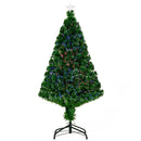 Albero di Natale Artificiale 120 cm Foltissimo in Fibra Ottica con Supporto in PVC 