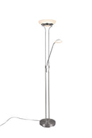 Piantana da Interno a LED in Metallo Nickel Opaco