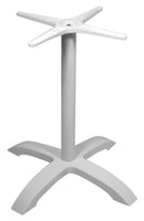 Base per Tavolo da Giardino con Piede a 4 Razze in Alluminio Bianco