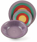 Servizio Piatti 18 Pezzi in Stoneware Soriani Kos Multicolor