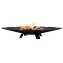 Braciere da Esterno a Legna in Acciaio 68,4x68,4x11,3 cm Flig Austin Sunny Nero