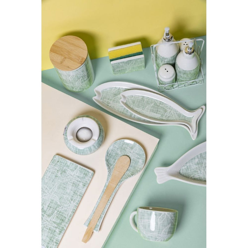 Set 2 Vassoi con Stella Marina in Ceramica VdE Tivoli 1996 Cozumel Acqua Marina