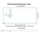 Piatto Doccia in Pietra 100x170 cm Bonussi Canton Sabbia