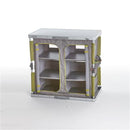 Armadio da Campeggio Pieghevole 3 Ripiani in Alluminio e Poliestere Taddei 3R Doppio 80