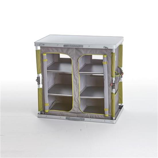 Armoire de camping pliante 3 étagères en aluminium et polyester Taddei 3R Double 80 online