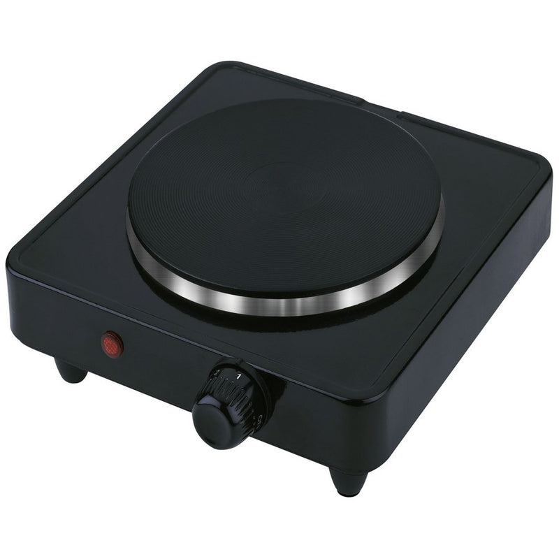 Fornello Elettrico Singolo 20,5x3,5x20,5 cm 1000W Nero 