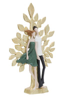 Scultura Coppia Albero della Vita 35x13x52 cm in Resina
