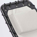 Sdraio chaise longue da Giardino ellittica 175x78x82 cm Twist Panna