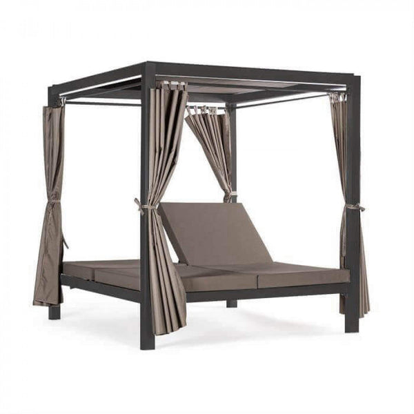 sconto Timbuktu Gazebo Lit 212x149x195 h cm en Aluminium Anthracite