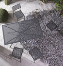 Set 4 Sedie da Giardino 46x58x84 cm in Acciaio RD Italia Lola Antracite