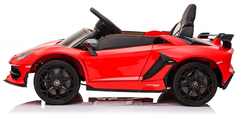 Macchina Elettrica per Bambini 12V con Licenza Lamborghini Aventador Rossa