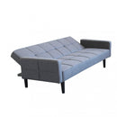Divano Letto Anson 194x83x74 cm in Tessuto Grigio scuro