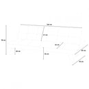 Divano Letto Clic Clac 166x76x71 cm in Similpelle Grigio