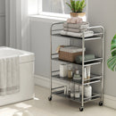 Carrello da Cucina Multiuso a 4 Livelli 60x35x100 cm in Acciaio Inox   