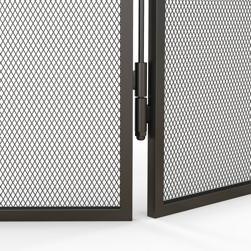 Parascintille con Antine 96x1,3x56 cm in Metallo Nero  