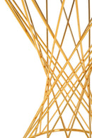 Pouf Tower Nero Ø 41x50 cm in Ferro 