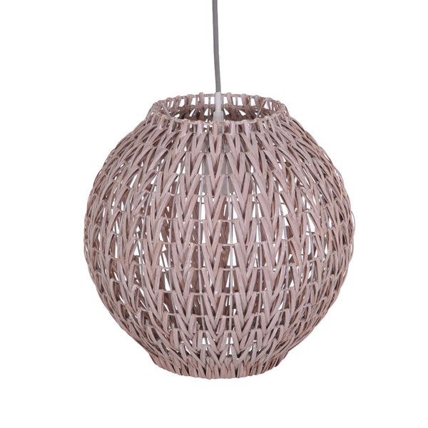 Lustre en rotin H 305 cm sconto