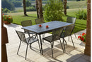 Tavolo da Giardino Allungabile 160/220x90x76 cm in Acciaio RD Italia Estate L160 Antracite