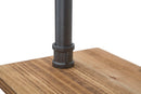Mensole da Muro Manhattan 100x23x98 cm Legno di Abete e in Ferro Grigio e Marrone
