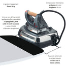 Asse da Stiro Completo Combiboard Plus 125x48 cm con Piano Stiramaniche Gambe Triple Regolabile in Altezza      