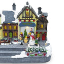 Villaggio Natalizio Città di Natale 38x15x20 cm con Luci Suoni e Movimento